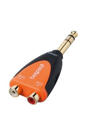 Bespeco SLAD230 Stereo Jack To 2 x Stereo Jack Adaptor